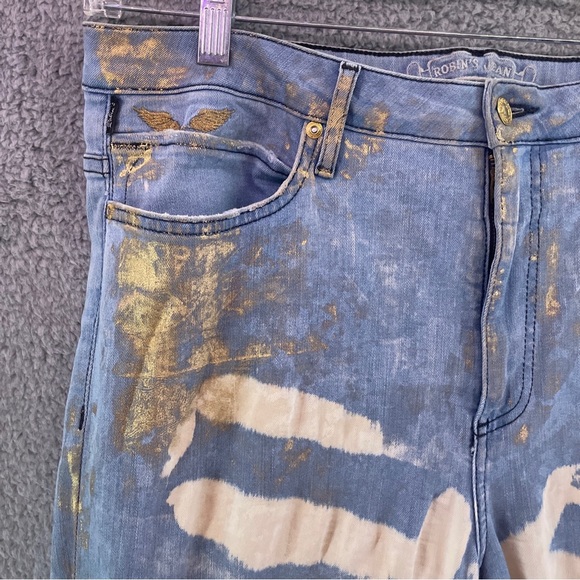 Robin's Jean Long Flap Motaro Mens Size 36 Distressed Stylish Made In The USA - Picture 7 of 13